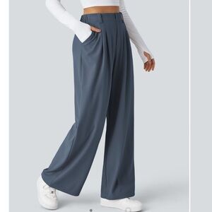 Halara Flex™ High Waisted Side Pocket Wide Leg Waffle Work Pants